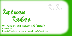 kalman kakas business card